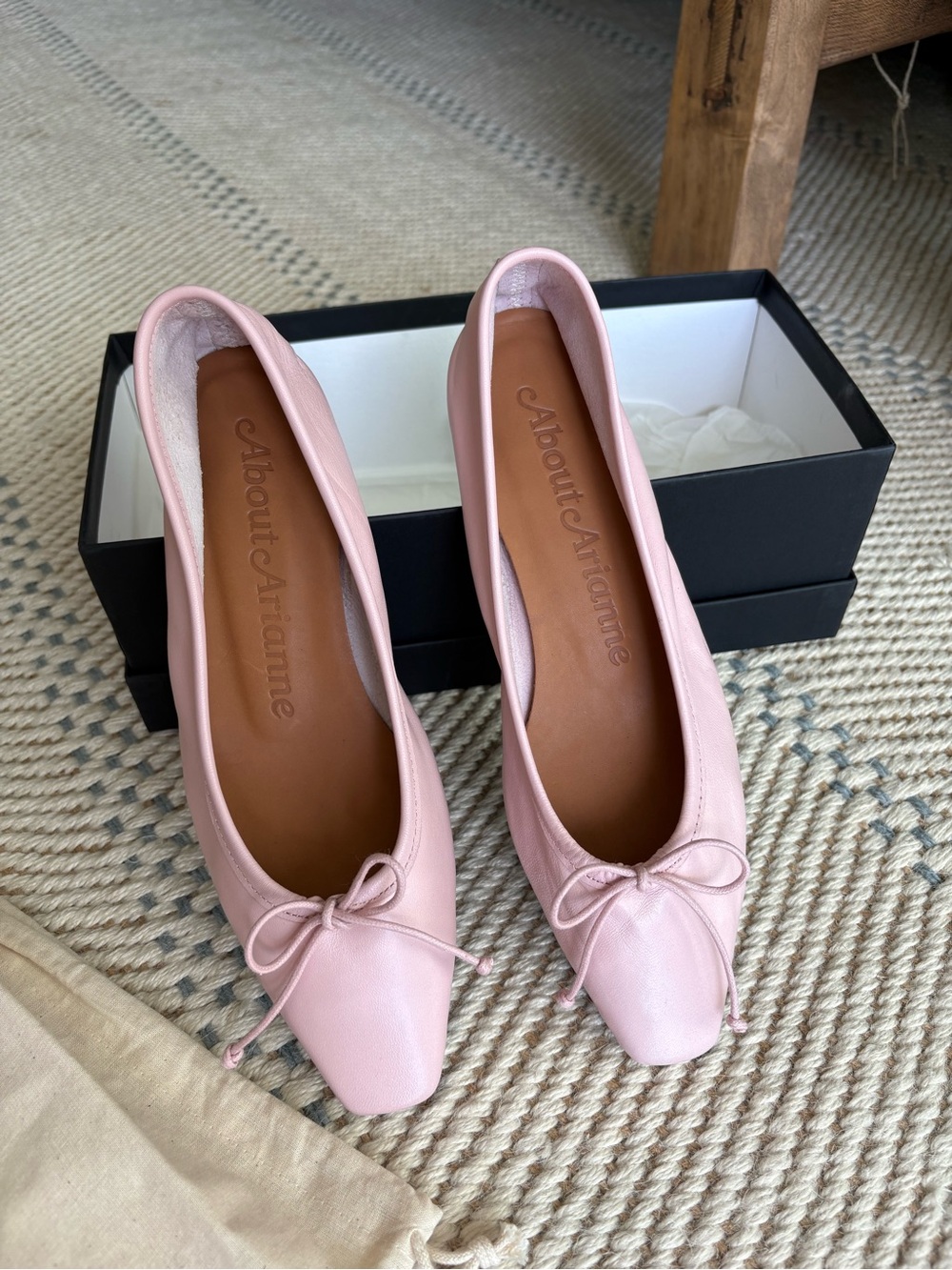 About Arianne Mina Leather Ballet in Blush